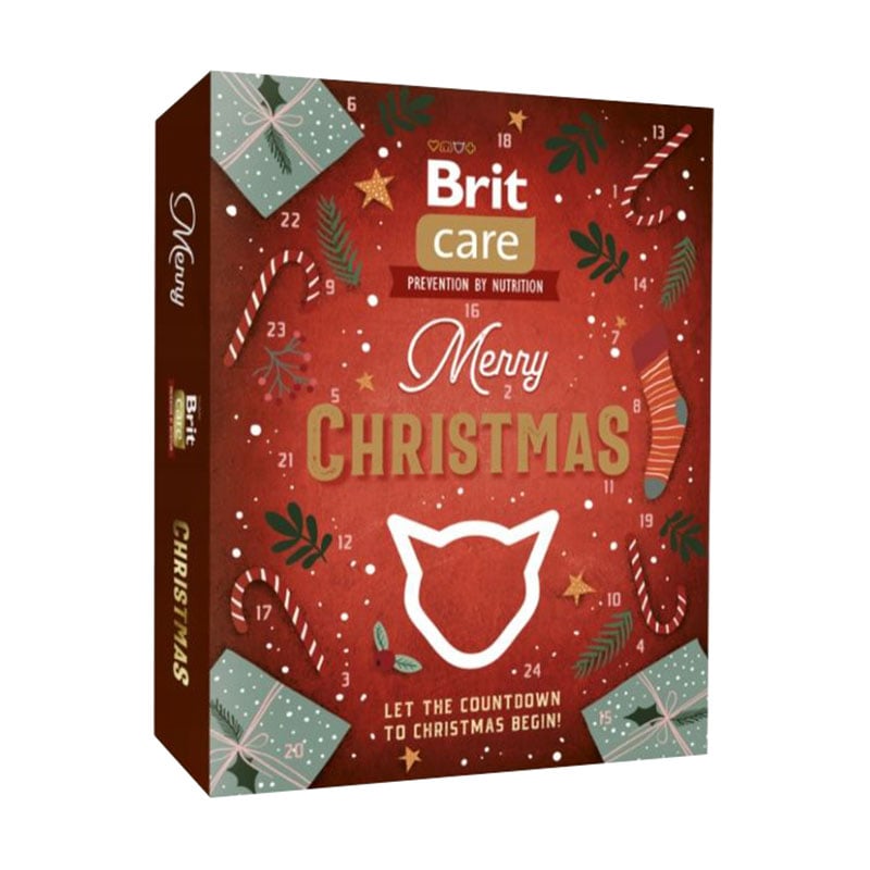 Уцінка! Адвент календар для котів Brit Care Merry Christmas Advent Calendar, 24 відділення